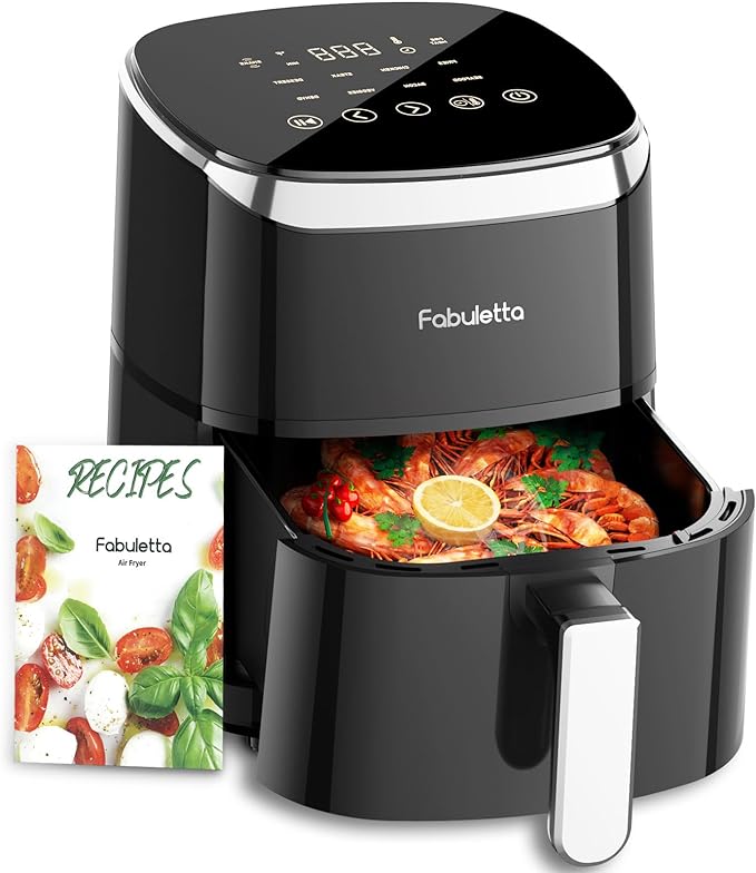 Air Fryers 4 Qt, Fabuletta 9 Cooking Functions Smart Air Fryers
